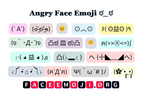 Angry Face Emoji Image