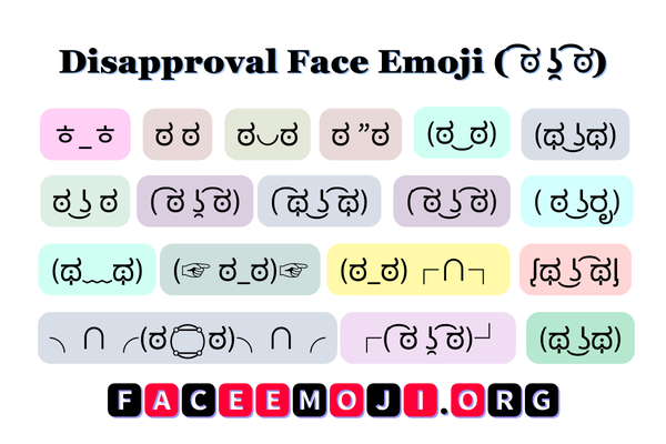 Disapproval Face Emoji Image