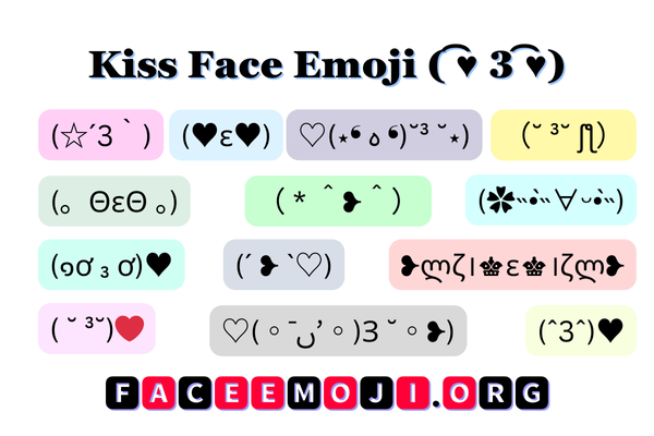 Kiss Face Emoji Image