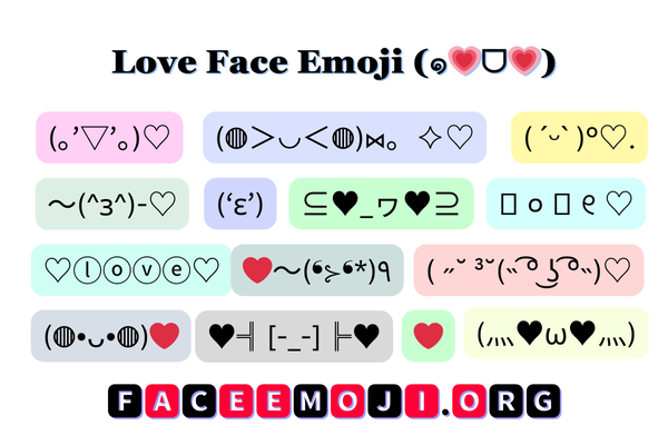 Love Face Emoji Image