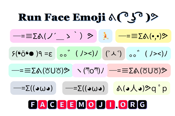 Run Face Emoji Image